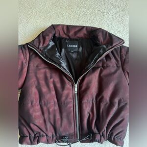 I.AM.GIA Burgundy Bomber Jacket